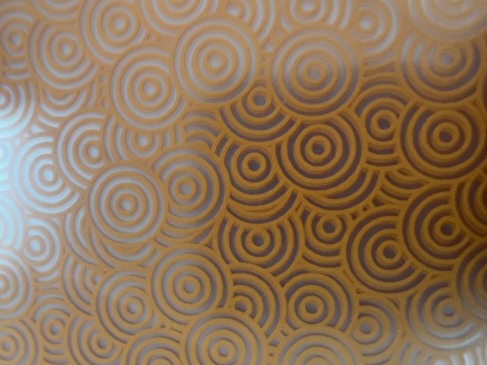 Chocolate Transfer Orange Circles 1 Sheet